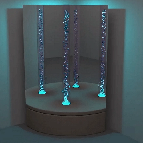 Зеркальный уголок с пузырьковой колонной арт. СК-5