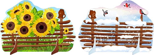 Ростовая фигура "Изгородь" двухсторонняя арт. РФ-0153