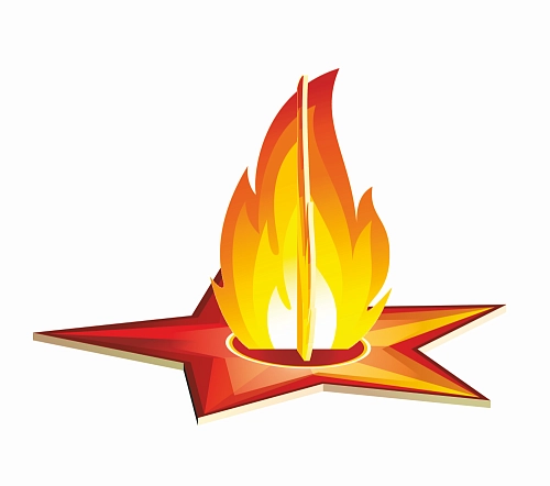 Стенд-декорация "Вечный огонь" арт. ШК-3719