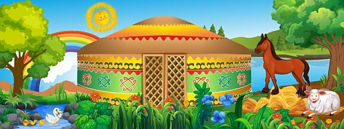 Баннер "Башкирская юрта" арт. БН-1458