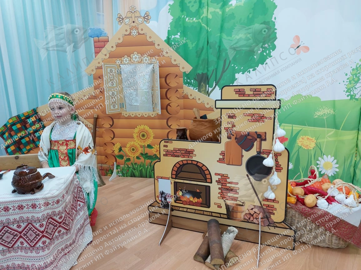 Ростовая фигура "Печка" на джокер-трубах арт. ДС-15101