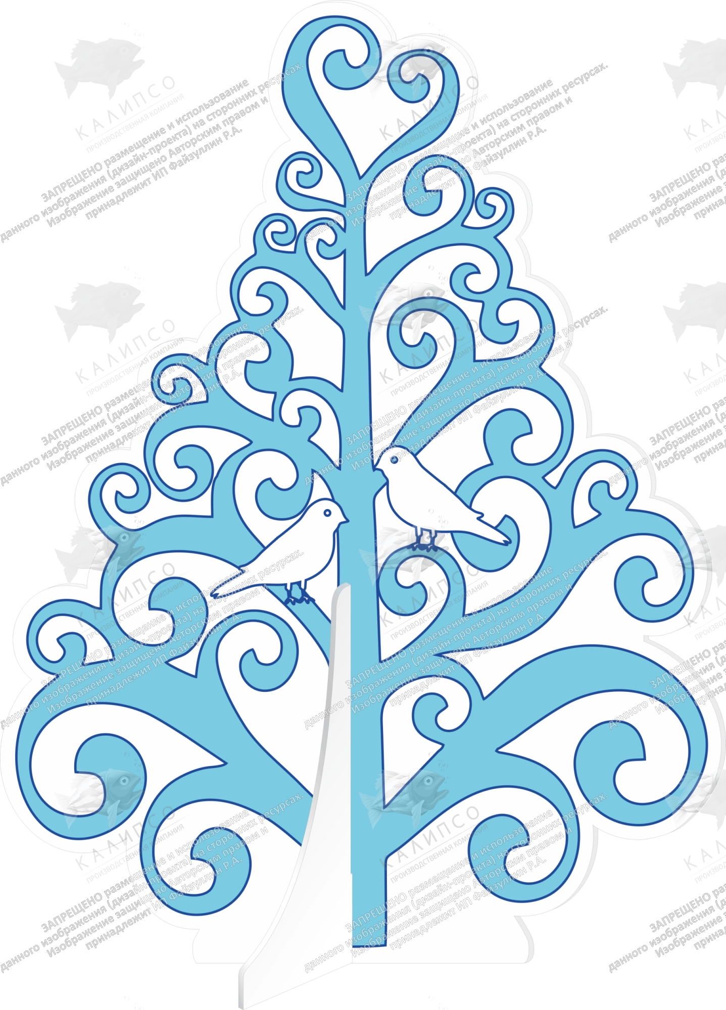 Ростовая фигура "Ель ажурная" арт. РФ-0156