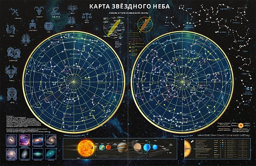 Стенд "Карта звездного неба" арт. ШК-4029
