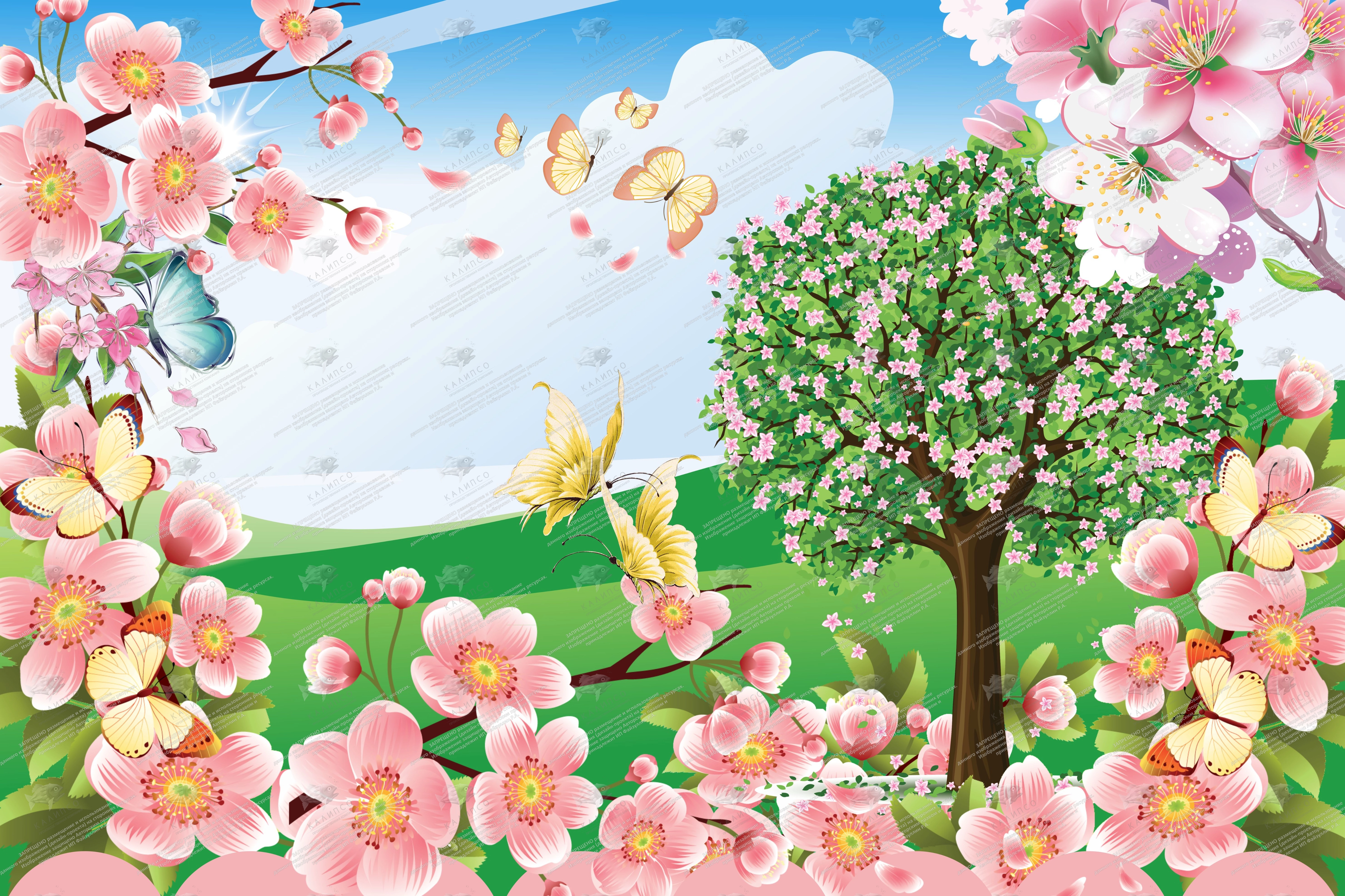 Баннер "Весна" 3x2 арт. БН-1434