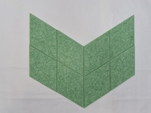 Комплект резных стендов из ЭКО-войлока "Ромбы", арт. ШК-4648