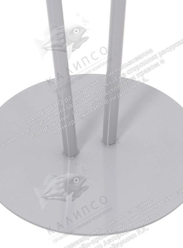 Подставка металлическая с основанием Диск 2 штока 2,5 м, арт. Ф-48