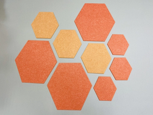 Комплект резных стендов из ЭКО-войлока "Соты", арт. ШК-4632