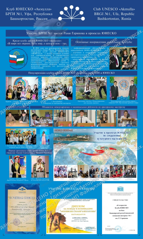 Комплект стендов "Зал Юнеско" арт. М-0111