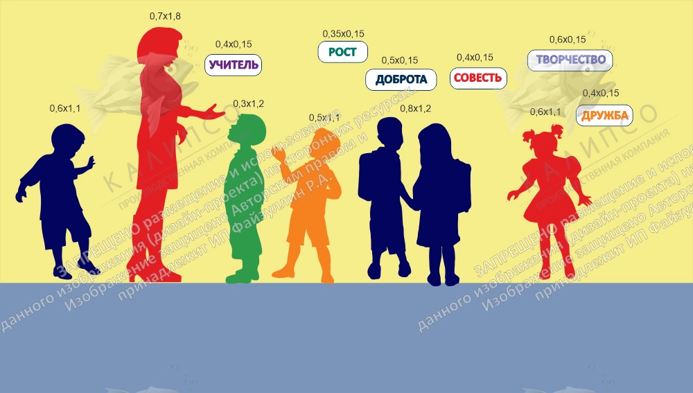 Комплект для оформления коридора начальных классов арт. ШК-4367