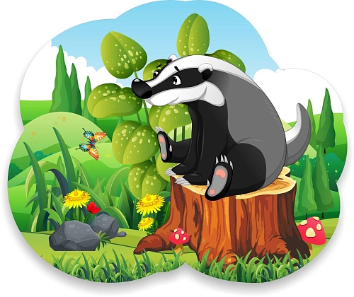 Стенд "Барсук" , резной арт. ДС-1575