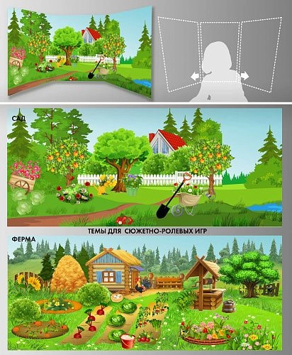 Стенд для сюжетно-ролевых игр 2-х сторонний №9 арт. ДС-04171