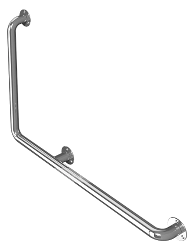 Поручень для ванны туалета угловой Г-образный (левый) арт. 80011-1Л