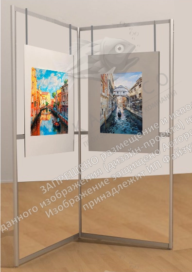 Двухсекционный выставочный стенд арт. ШК-4035