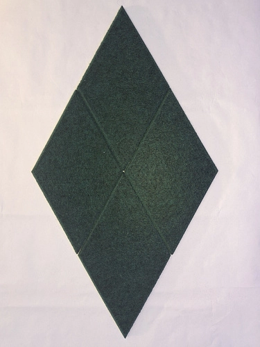 Комплект резных стендов из ЭКО-войлока "Ромбы", арт. ШК-4641