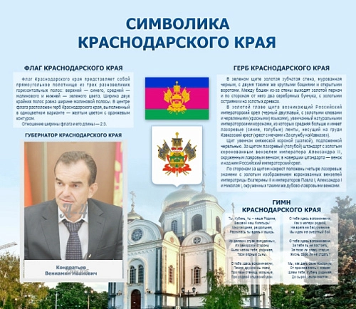 Стенд "Символика Краснодарского края" арт. ШК-4383
