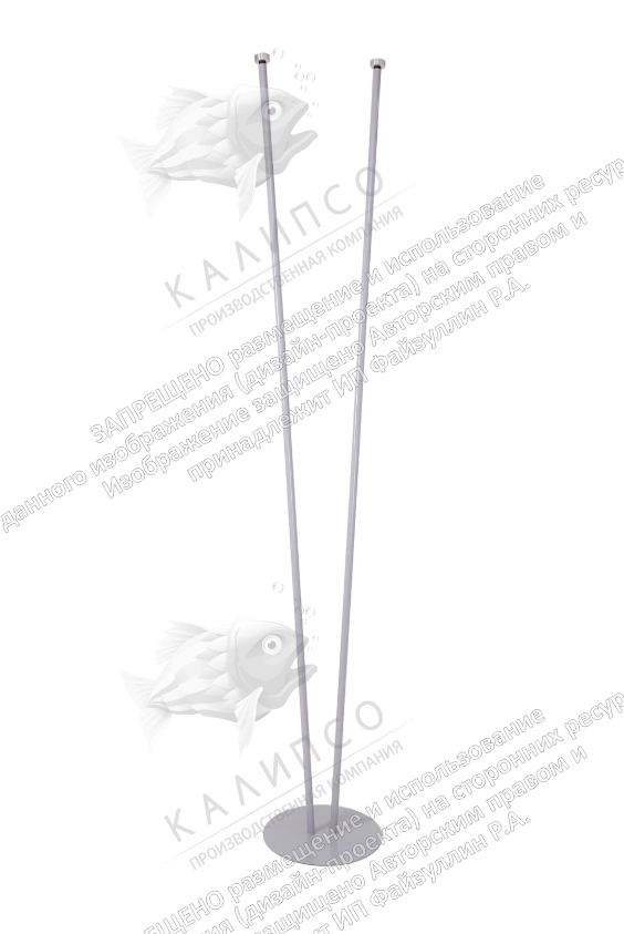 Подставка металлическая с основанием Диск 2 штока 2,5 м, арт. Ф-47