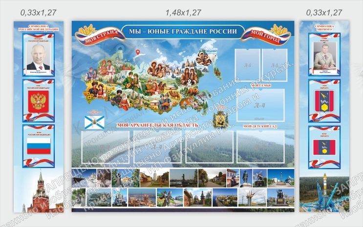 Комплект стендов "Мы юные граждане России", арт. ШК-4725
