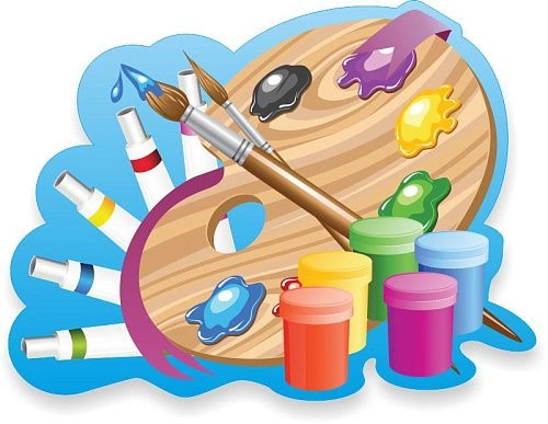 Стенд "Палитра и краски" , резной арт. ДС-1595