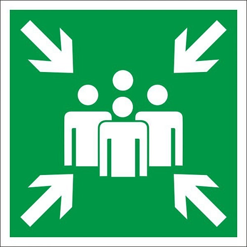 Наклейка Е-21 "Пункт (место) сбора" арт. ПЭ-0211