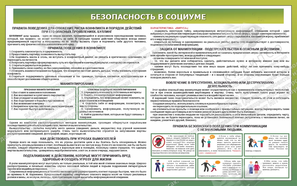 Комплект стендов по ОБЗР № 1, арт. ШК-4499