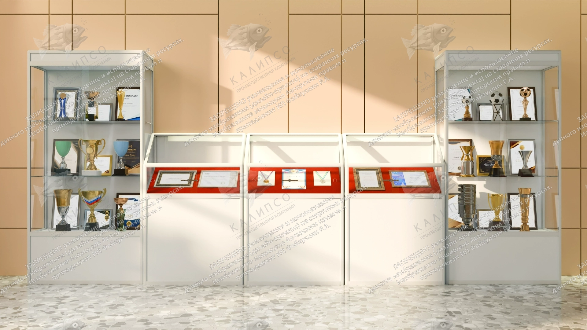 Шкаф-витрина №1 арт. ШК-3701