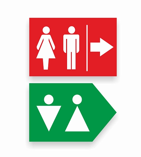 Табличка-указатель "WC" 0.3x0.2 арт. О-0154