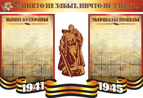 Комплект стендов для музея "Никто не забыт, ничто не забыто", арт. МШ-037