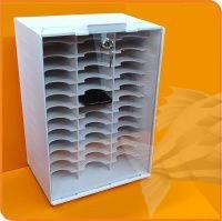 Бокс с прозрачной дверью для хранения 39 смартфонов запираемый на замок арт. КТВП-39