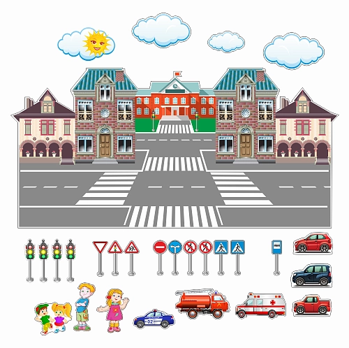 Стенд магнитный "Правила дорожного движения" арт. ДС-1207