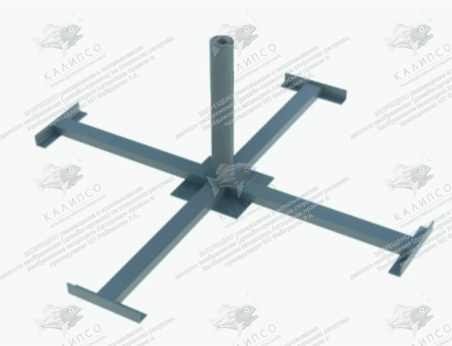 Комплект мобильного флагштока 3 м с фирменным флагом (разборный) арт. Ф-21