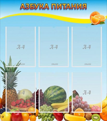 Стенд "Азбука питания" арт. ШК-3009