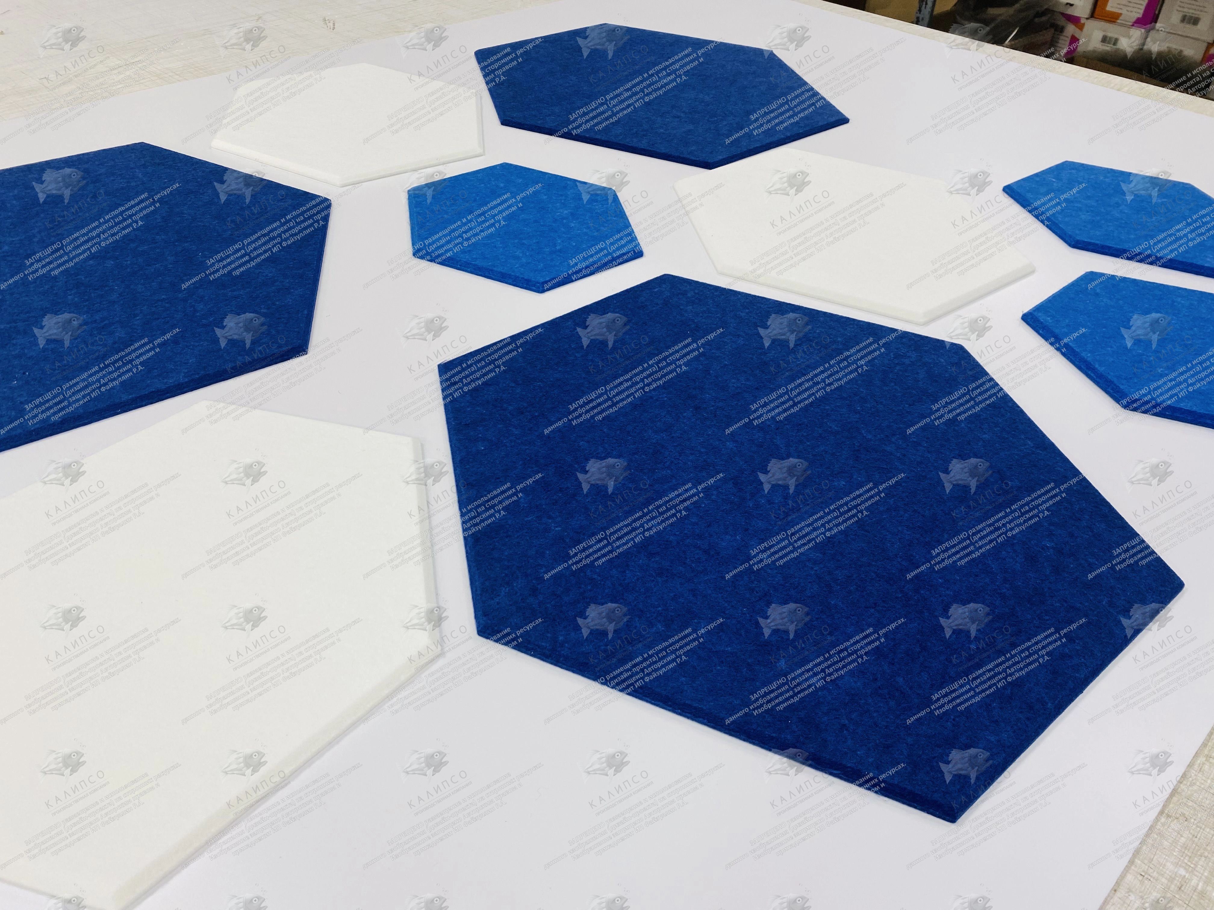 Комплект резных стендов из ЭКО-войлока "Соты", арт. ШК-4575