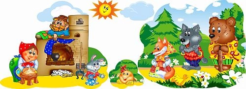 Комплект стендов "Герои сказки Колобок" арт. ДС-1581