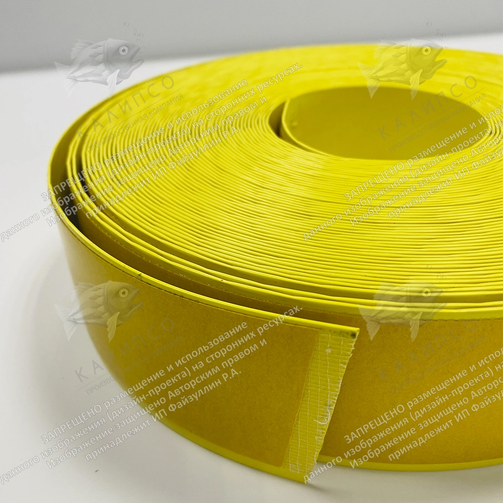 Лента антивандальная для маркировки ступеней, пола и дверей, желтая, самоклеящаяся, ширина 50 мм  арт. 50416-Н50