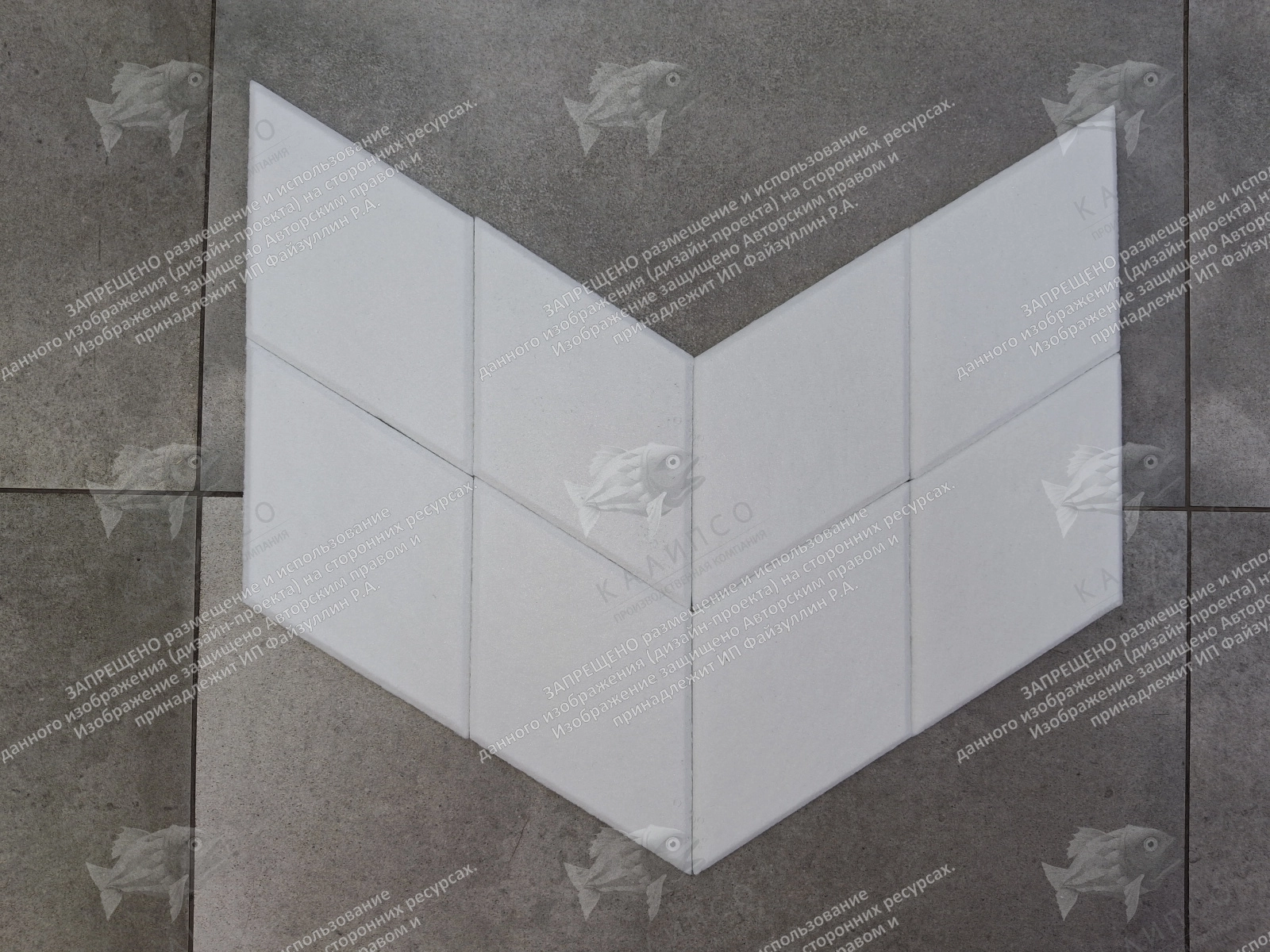 Комплект резных стендов из ЭКО-войлока "Ромбы", арт. ШК-4649