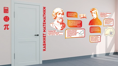 Комплект стендов для кабинета математики_часть 1 арт. ШК-3892