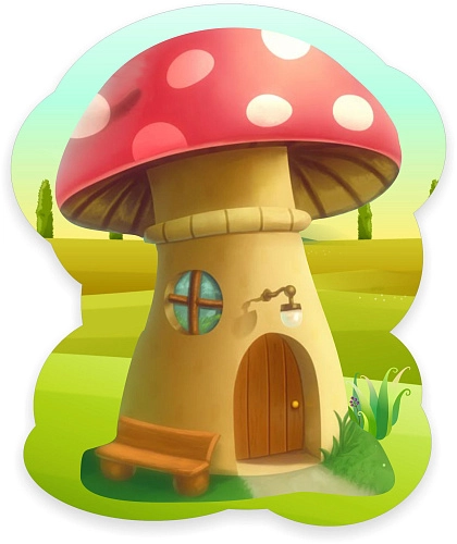 Стенд "Грибочек", резной арт. ДС-1552