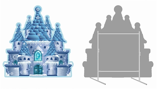 Ростовая фигура "Ледяной дворец" на джокер-трубах арт. РФ-0155
