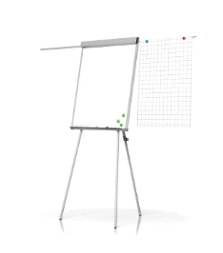 Стенд "Флипчарт магнитно-маркерный с боковыми планками" 1x0.7 арт. МД-0113