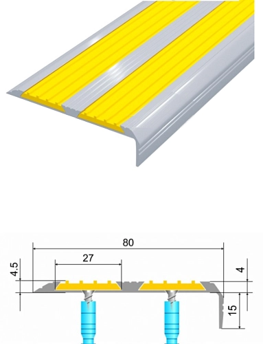 Накладка на ступень угловая арт. 10191-У