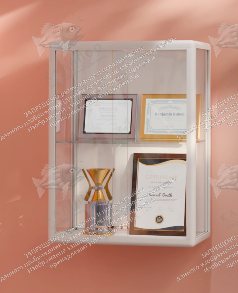 Cтенд-витрина с защитной бронирующей пленкой, арт. ШК-3704Б