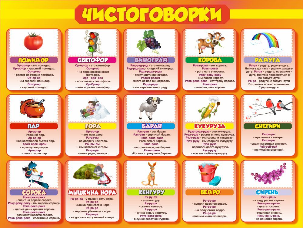 Картинка чистоговорка 1 класс