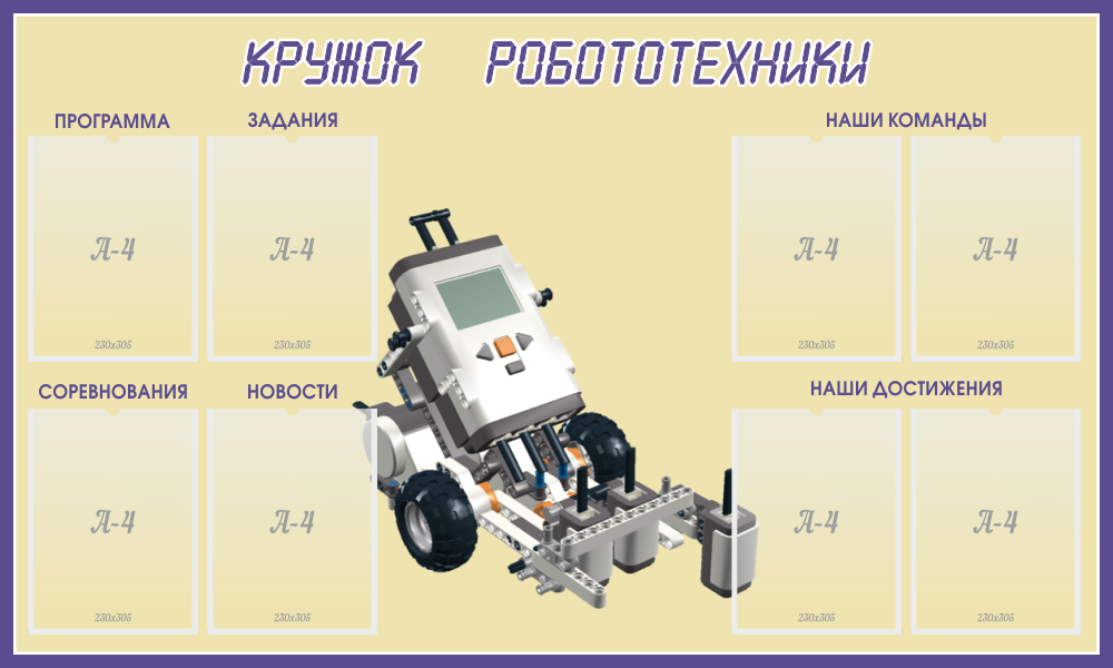 Робототехника оформление на стену