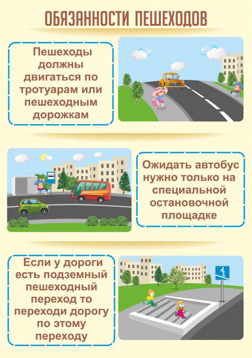 Обязанности водителя и пешехода