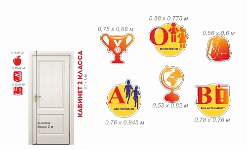 Комплект стендов для кабинетов начальных классов_1 часть арт. ШК-3894