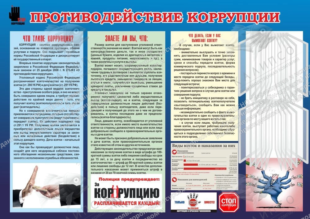 Стенд "Противодействие Коррупции", Арт. ШК-02100 Купить По Цене От.